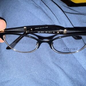 Versace Black and Gold Men's Eyewear